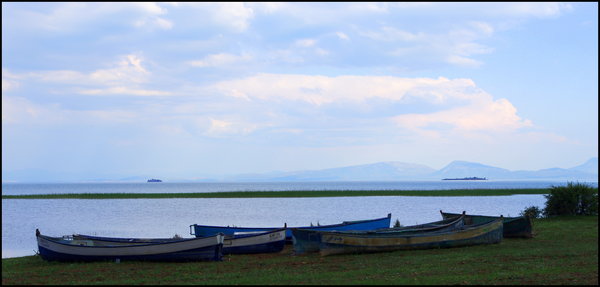 Boats by the Lake