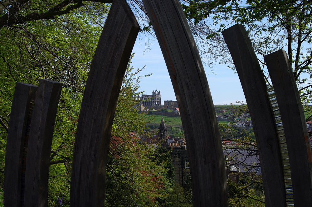 Whitby Abbey from Pannett Gardens