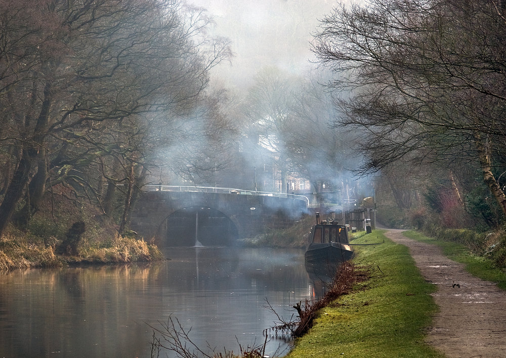 Canal boat Rochdale Canal