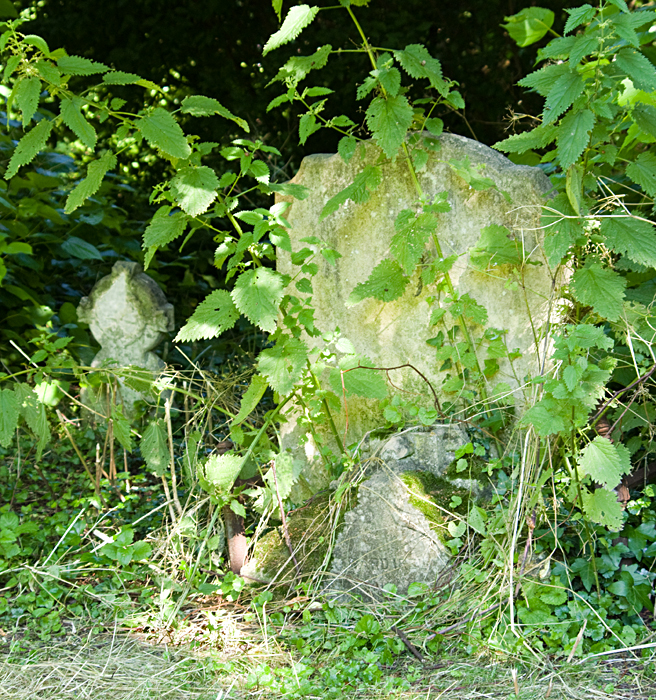 Neglected gravestones