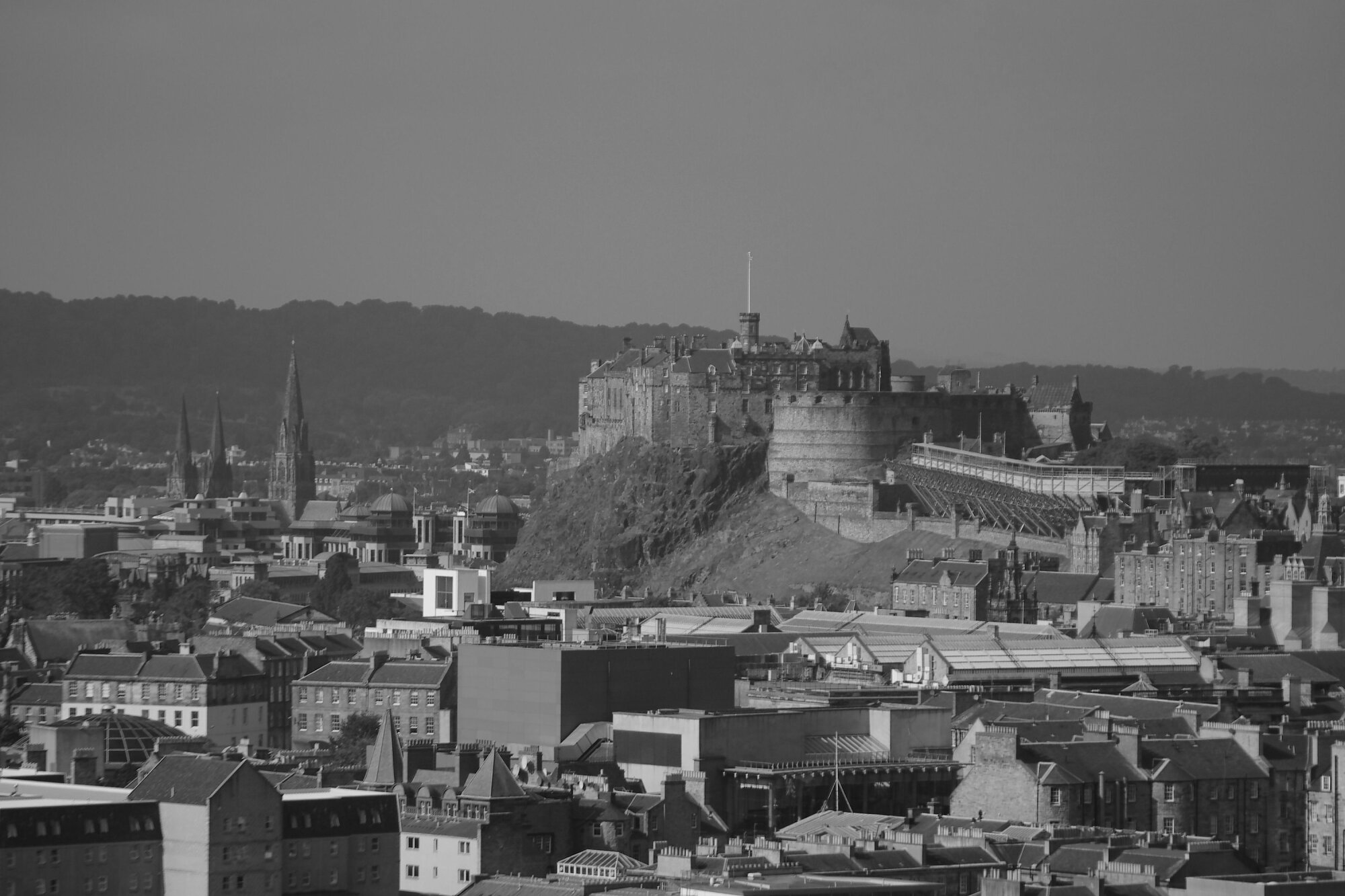 Edinburgh Castle viewed from Arthurs Seat
