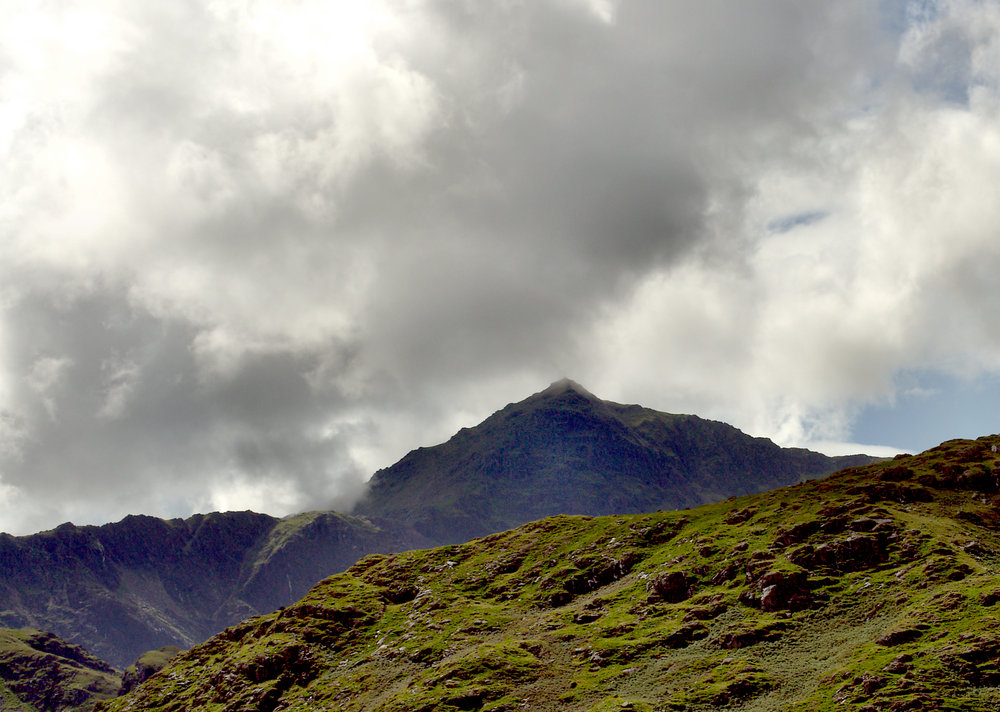 Snowdon from below Pen y Gwryd