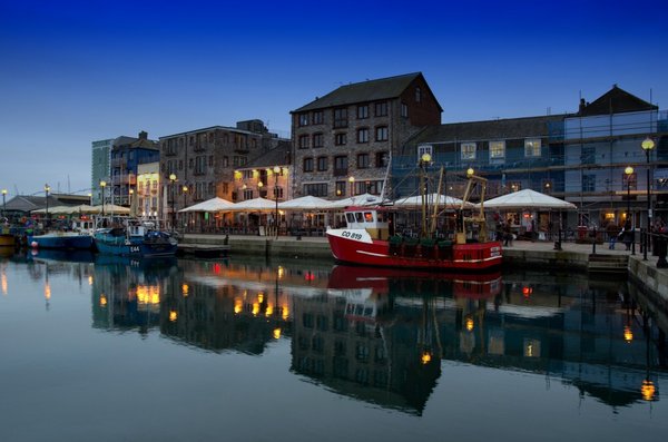 Barbican harbour night life