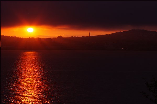 Sunset over Dundee