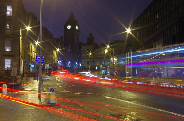 edinburgh city at night