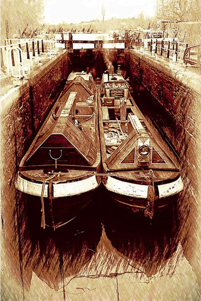 Leaving the lock.