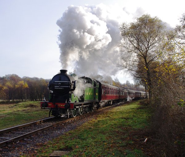 1744 departing Ramsbottom 18th Nov 2012