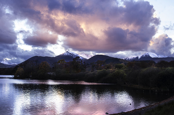 Sun Setting at Derwent Water