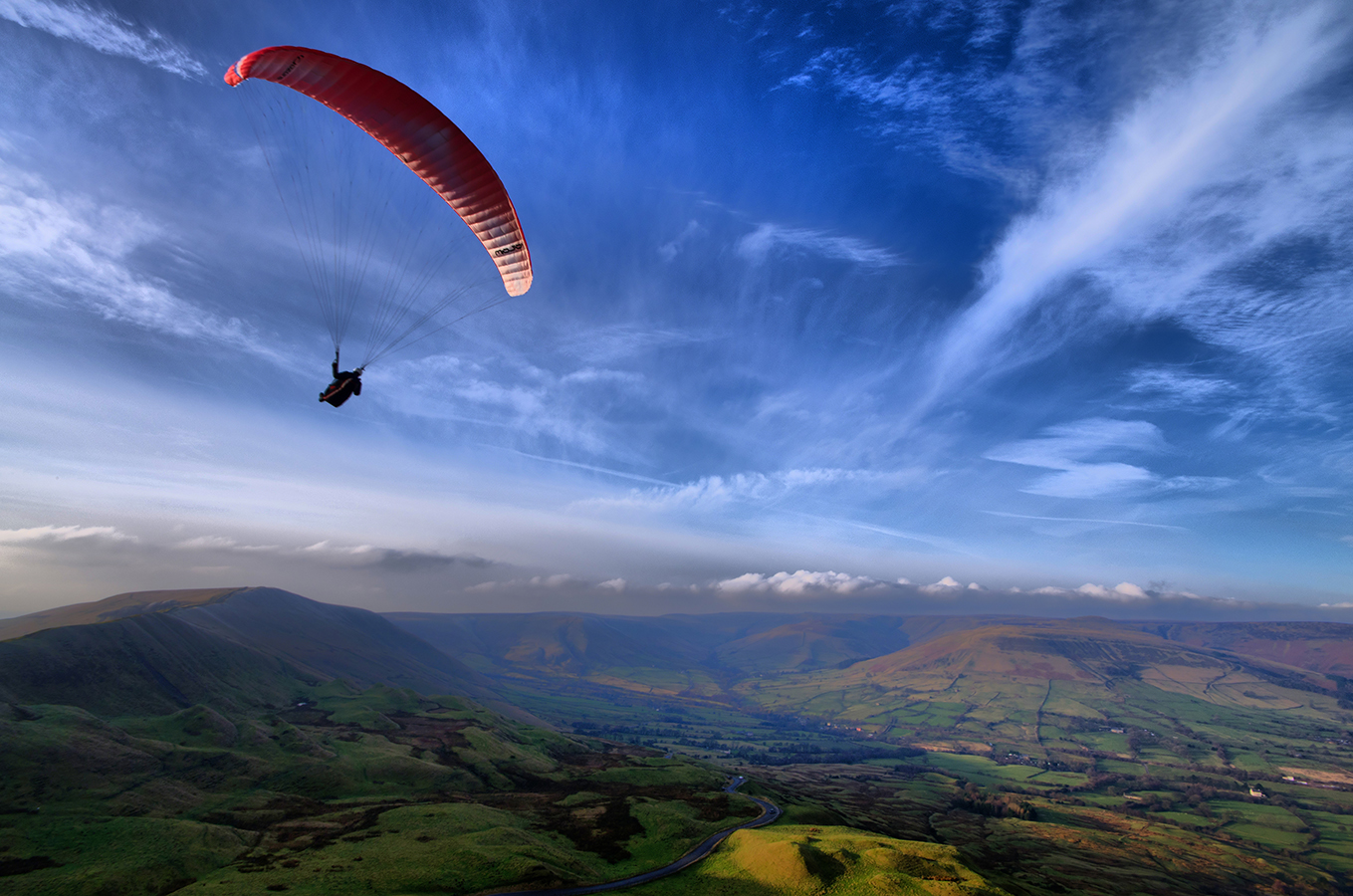 Mam Tor Paraglider