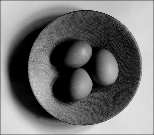 Eggs In An Oak Bowl