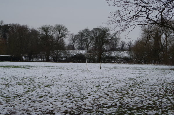 Goal in the snow