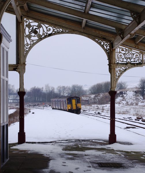 Hellifield in the snow