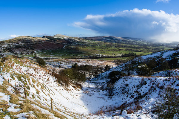 Mam Tor after the hailstorm