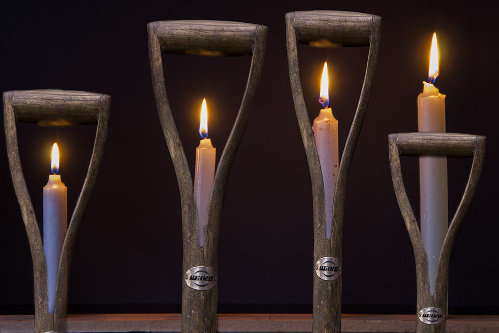 4 Candles or Fork Handles