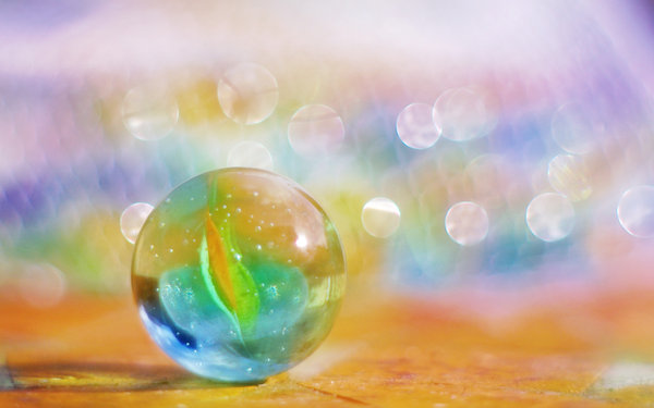 Marble bokeh.