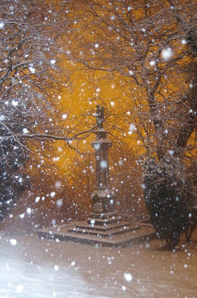 Snow & street lights