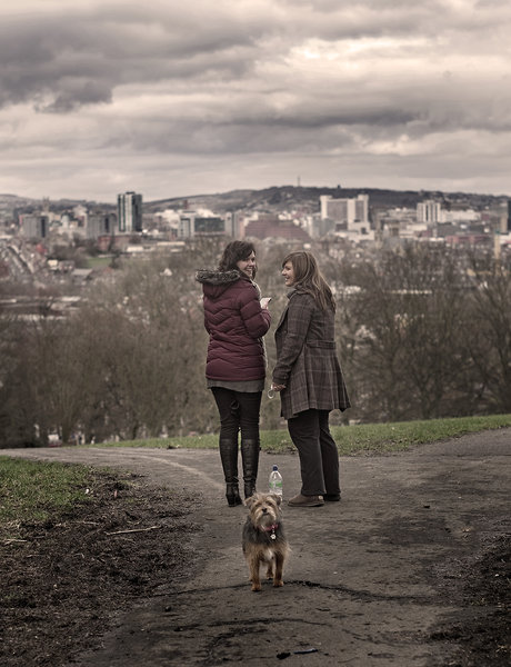 Two Girls & a Dog
