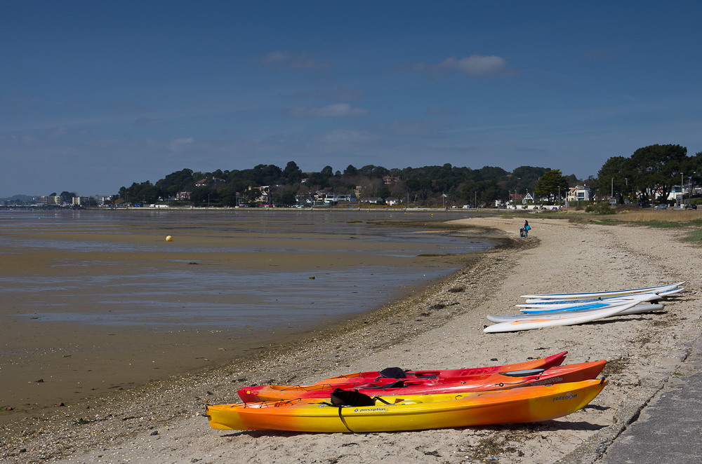Kayaks awaiting the incoming tide....