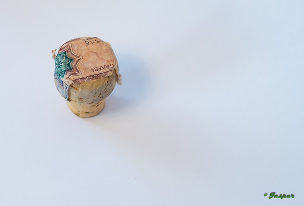Cork from bottle of grappa