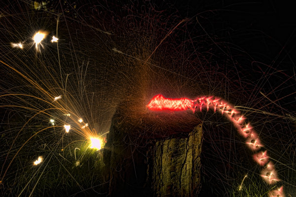 Fireworx in the back yard