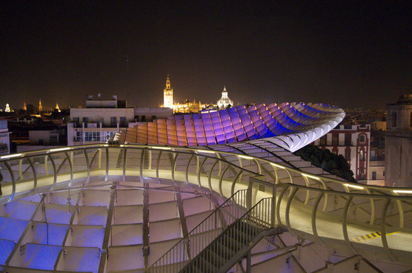Overhead walkway Seville Spain