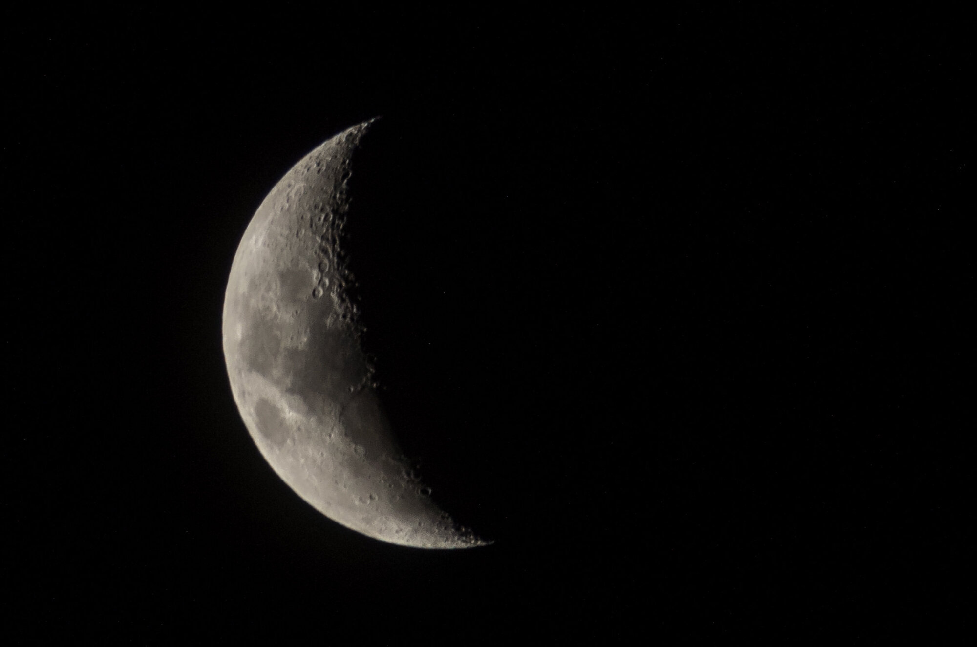 The moon tonight.