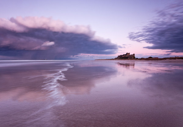Bamburgh Castle, Sunset