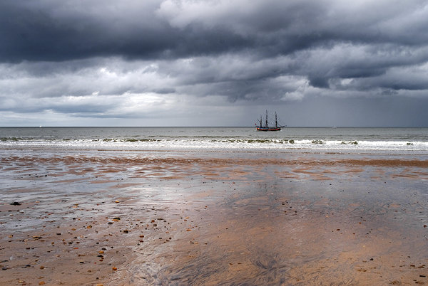 Tall Ship in Seascape