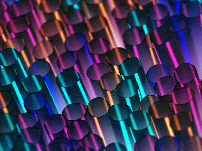 Abstract Straws, colors inverted