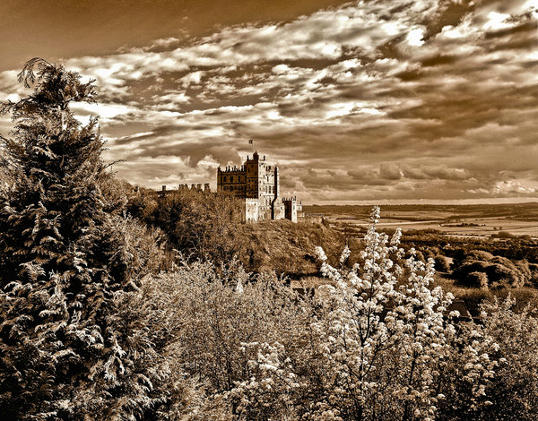 Bolsover Castle in Sepia