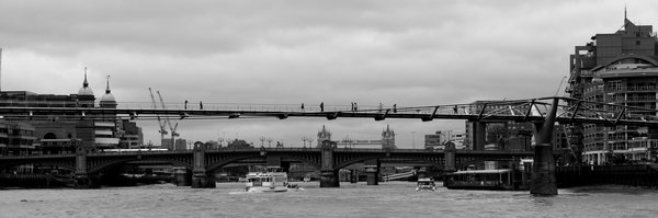 View from a boat on the Thames.