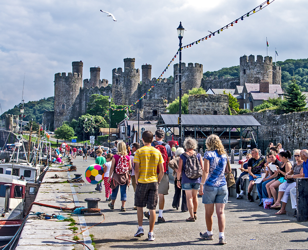 Conway Castle from the Quayside