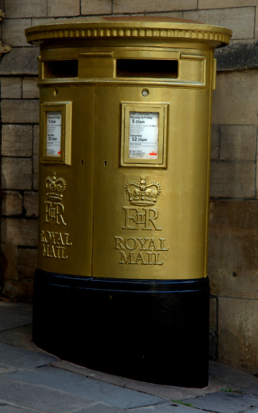 Golden letterbox