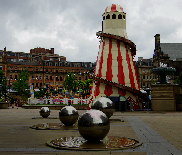Helter skelter.