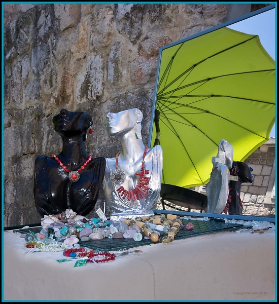 Jewellery Display in Dubrovnik