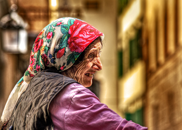 Old Gypsy Beggar Woman