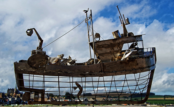 Skeleton boat