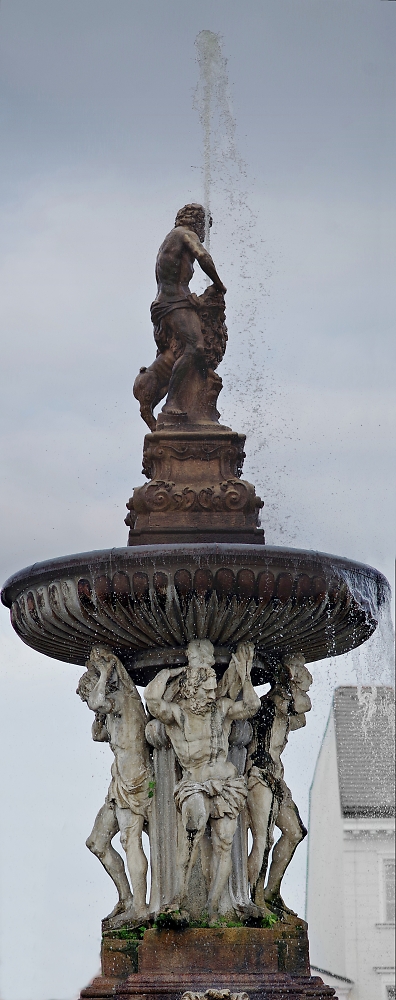 Samson Fountain Ceske Budejovice CZ