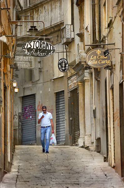 A Street in Old Genoa
