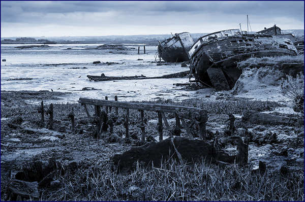 Boats in blue
