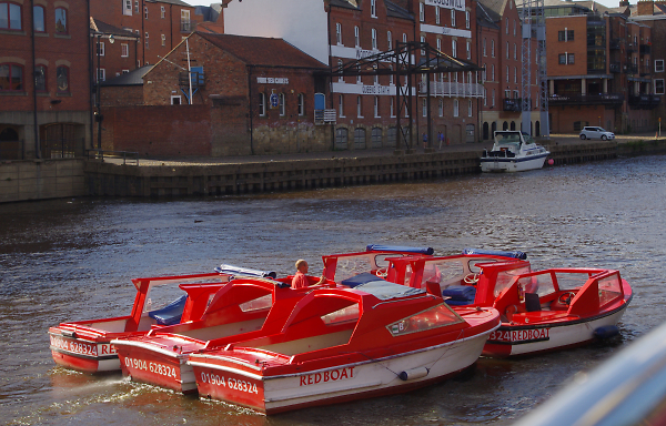 One man, six boats