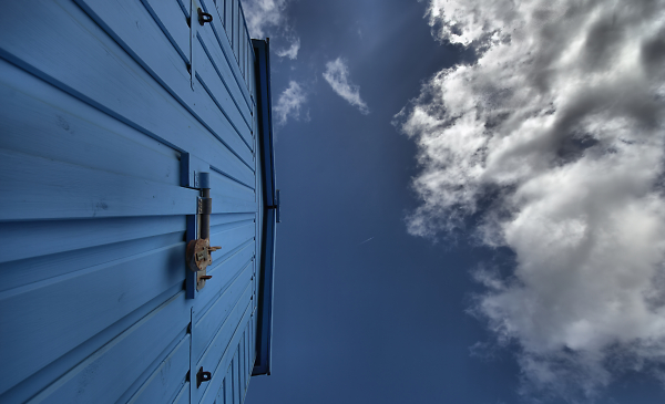 Beach Hut In Blue