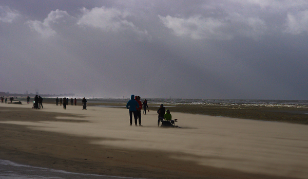 storm on the beach