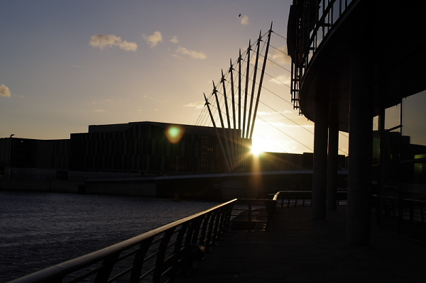 Sunset over Coronation Street