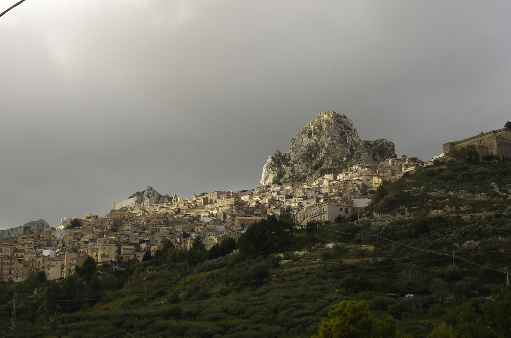 the village of caltabellotta in sicily