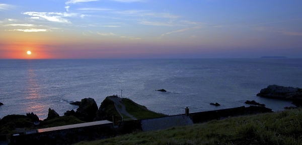 sunset at hartland quay