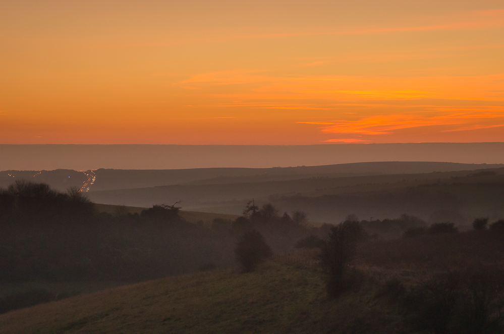 sunset - South Downs