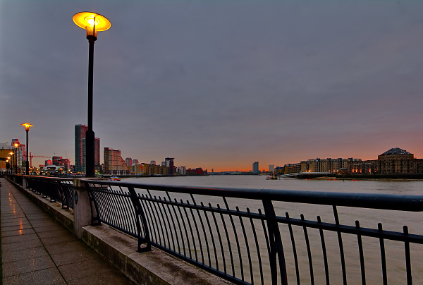 The Thames near Canary Wharf