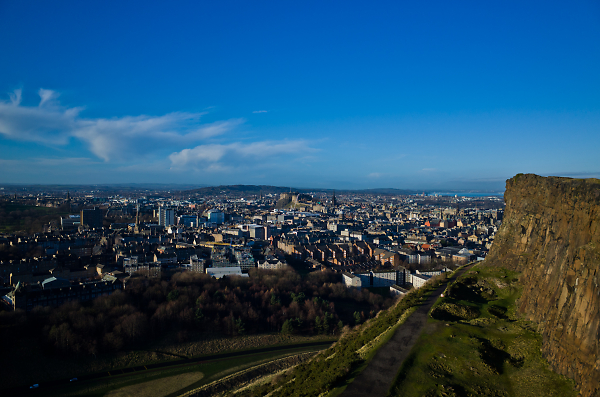 Edinburgh Castle and Craigs