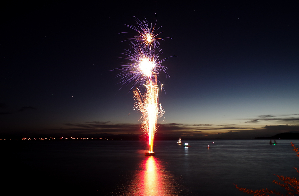 New Years Fireworks at the Lake